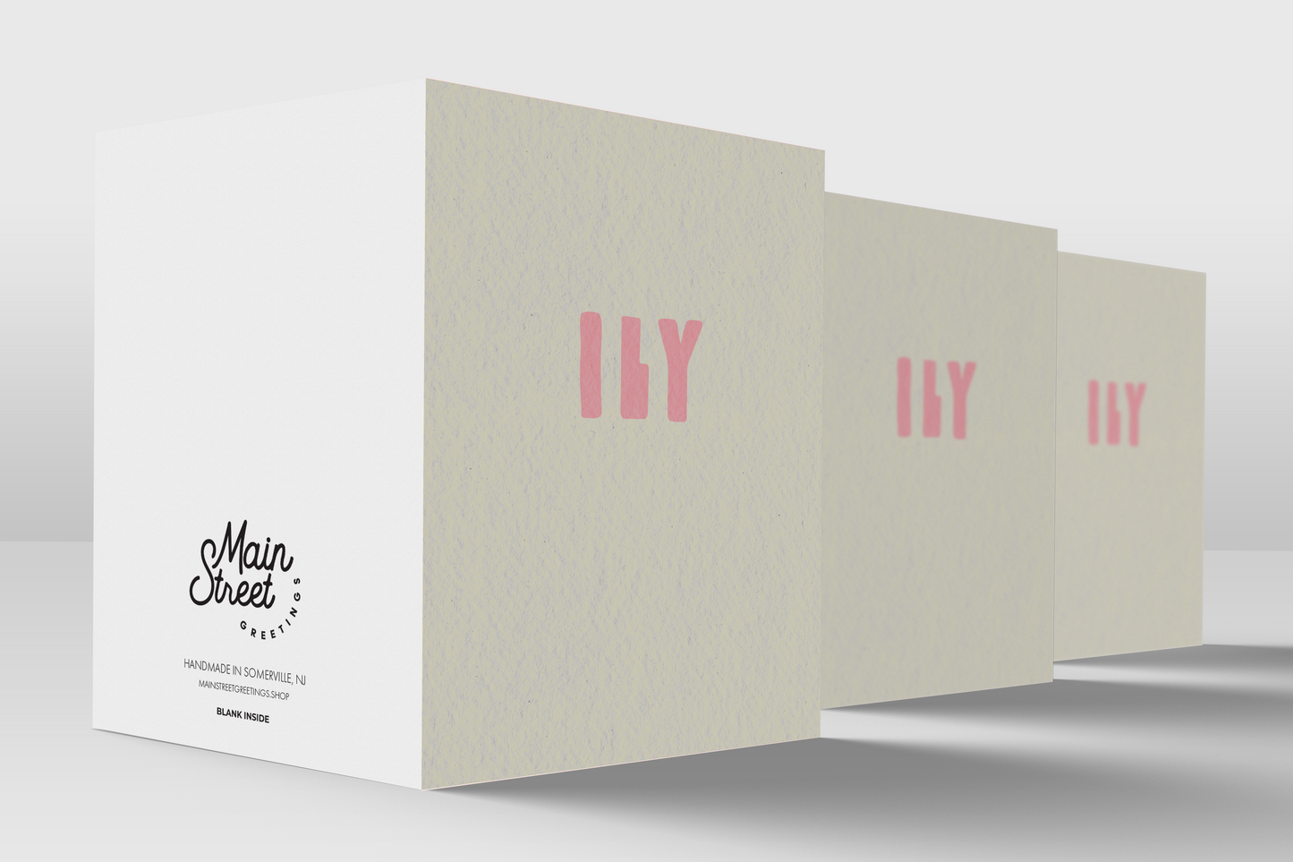 ILY - I Love You Greeting Card - Love Card - Gifts For Him - Gifts For Her - For Husband - For Wife - Anniversary Card - Blank Inside