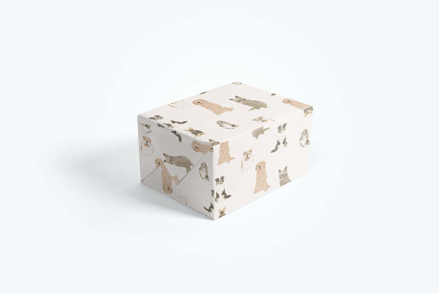 Dogs Wrapping Paper - Gift Wrap - Puppies - Dog - Colorful - Birthday - Playful - Frenchie - Golden Retriever - German Sheppard - Large Dog