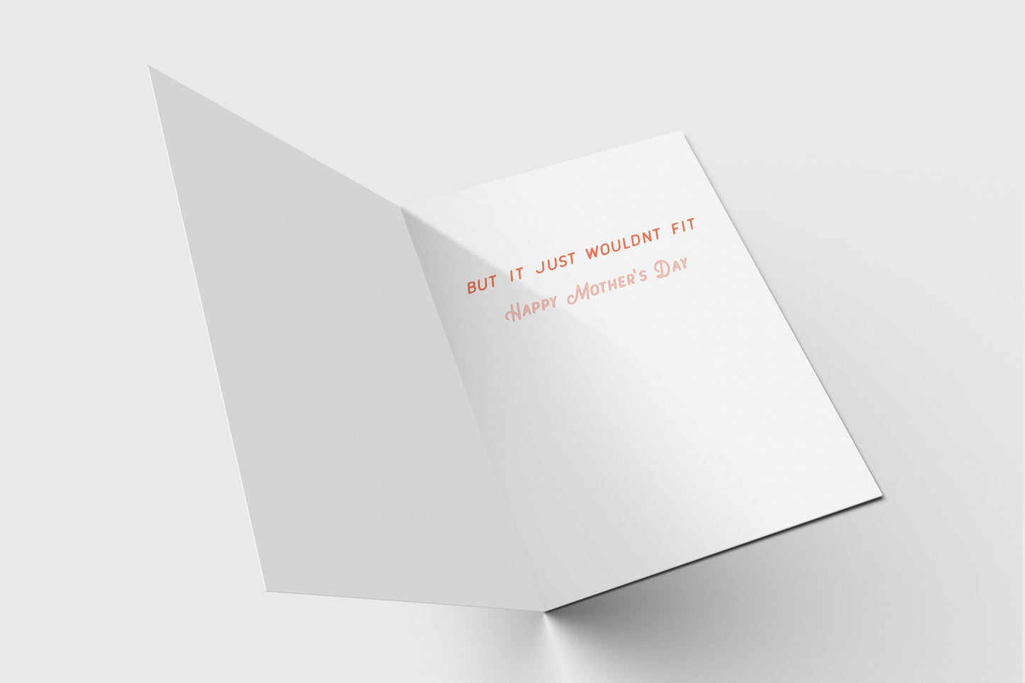 Mother's Day Card | I Love You - For Mom - Simple - Folded - Wishing You a Happy Mother's Day - Mother's Day Gift - Funny - From Kid