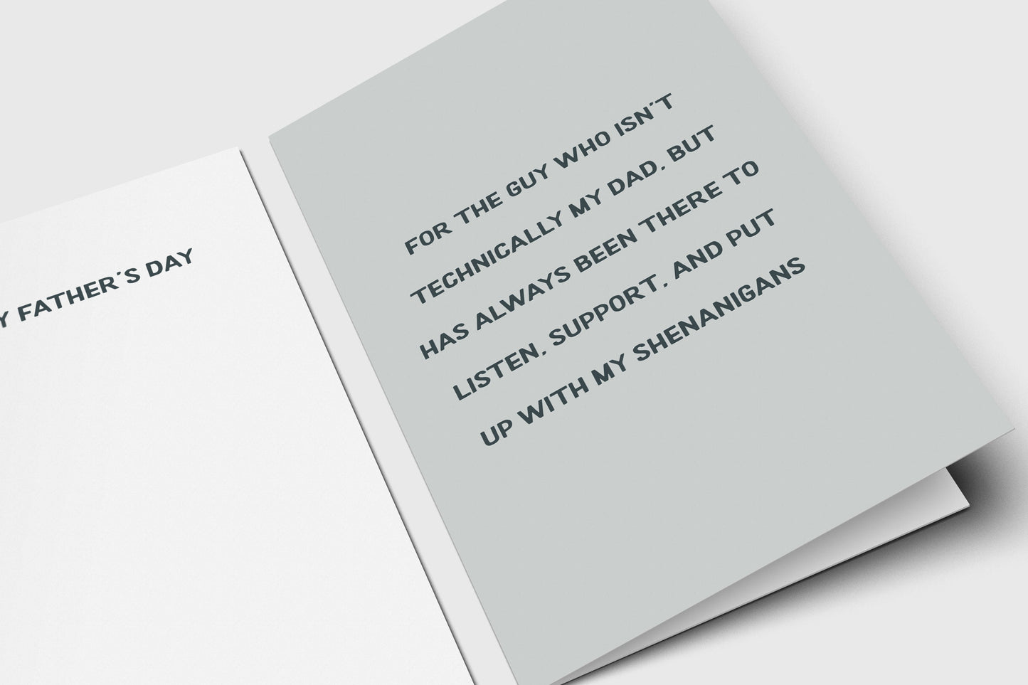 Father's Day Card | For Someone Like A Dad - For Non-Biological Dad - For Friend - Wishing You a Happy Father's Day - Heartfelt - Gift Ideas