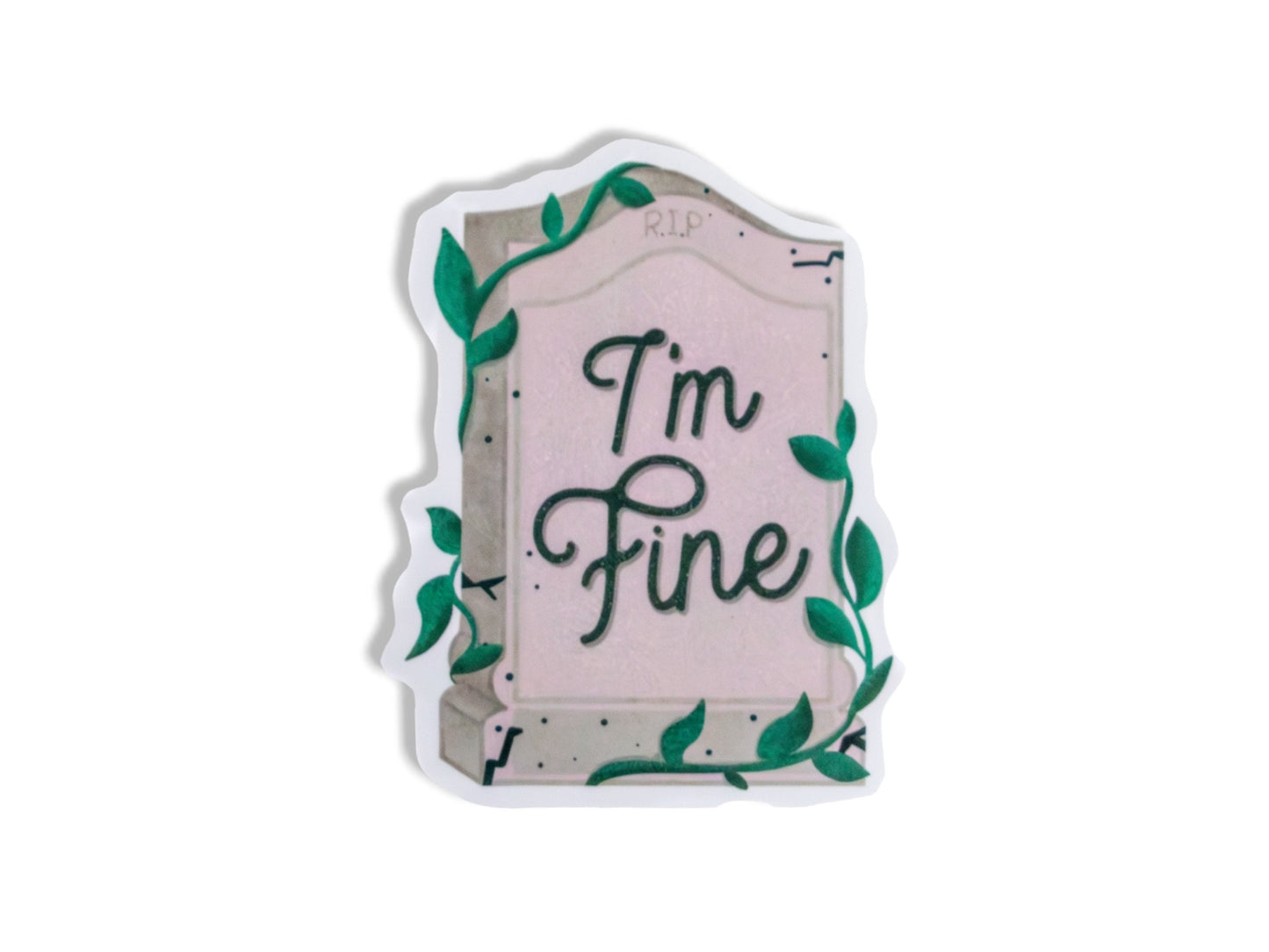 Tombstone Vinyl Sticker- Laptop Sticker- Waterbottle Sticker- Waterproof Sticker