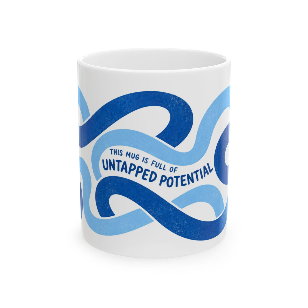 Untapped Potential Wave Art Mug | Ceramic Coffee Mug
