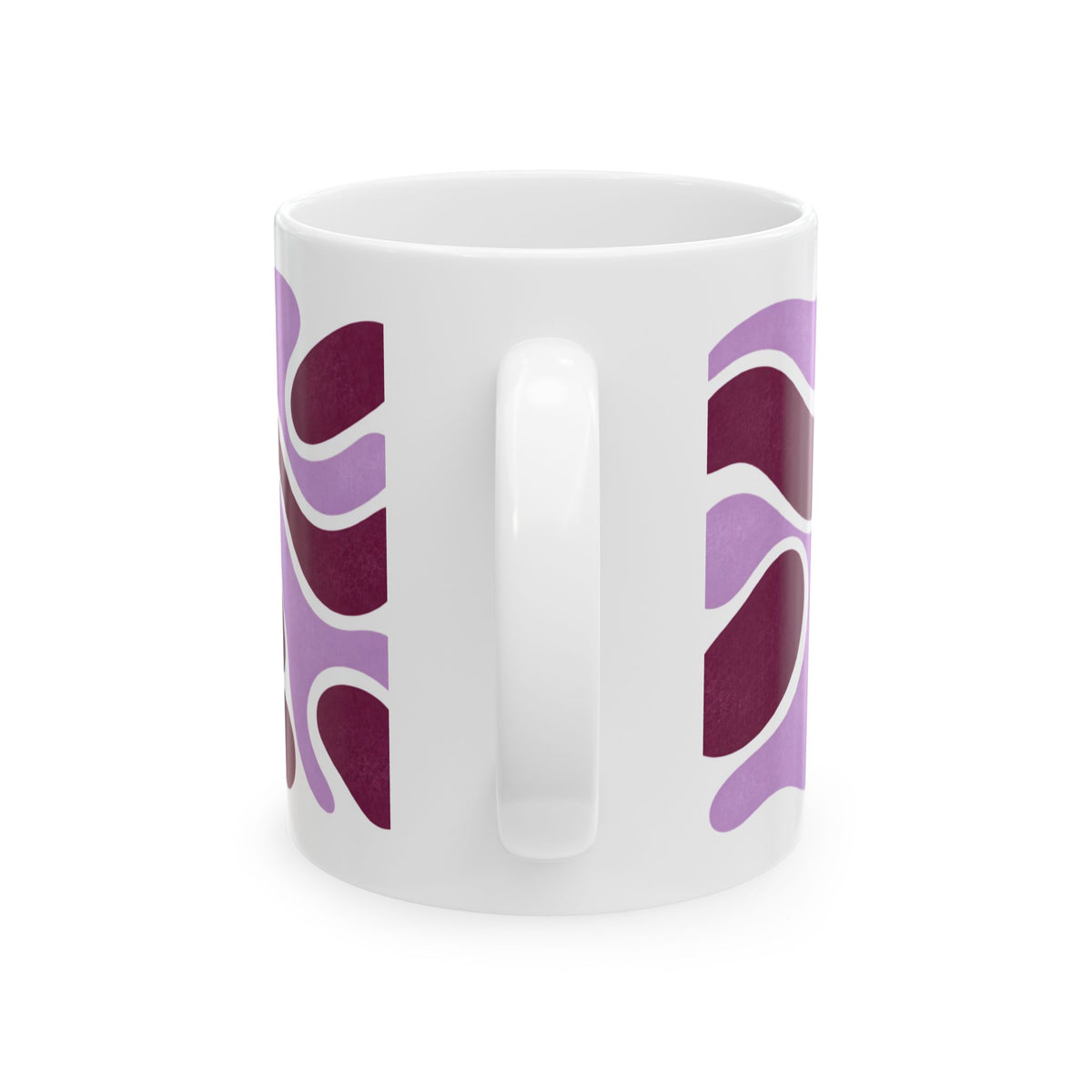 Liquid Courage abstract swirl mug | purple psychedelic pattern