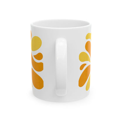 Big Juice orange burst Mug | Ceramic coffee cup (11oz, 15oz)