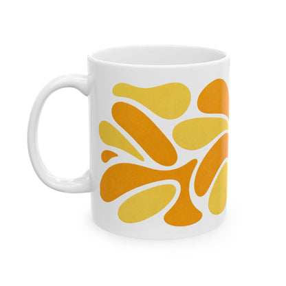 Big Juice orange burst Mug | Ceramic coffee cup (11oz, 15oz)