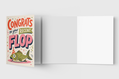 Funny Congrats Card for a Recent Flop