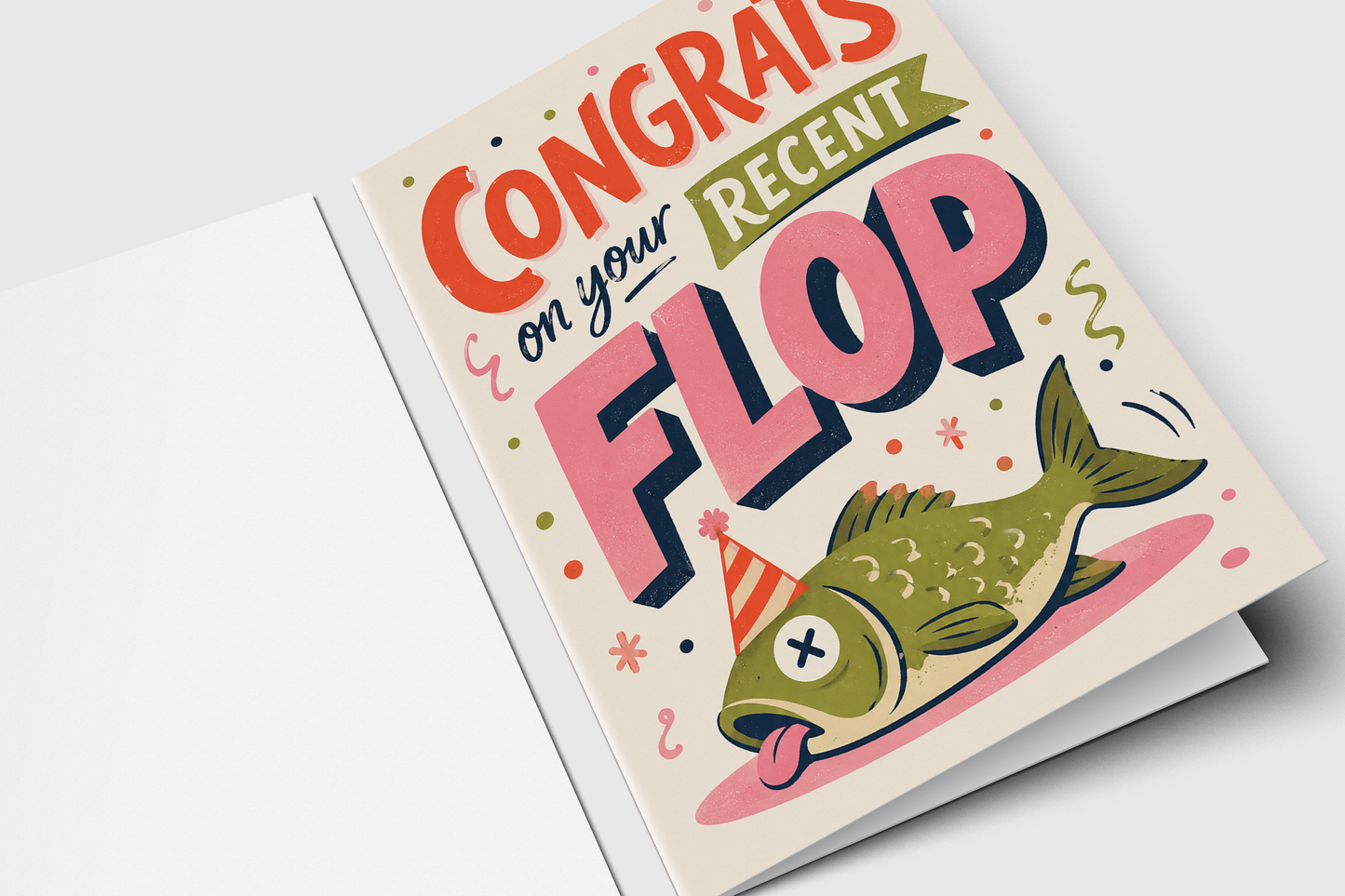 Funny Congrats Card for a Recent Flop