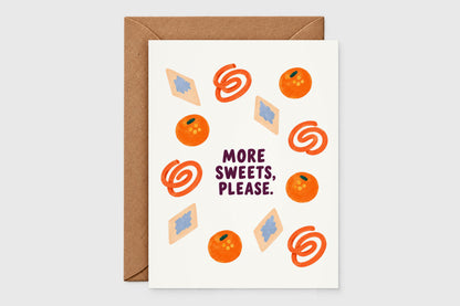 More Sweets Please card – Diwali card set of 5