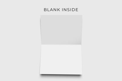 Gift confetti thank you card – blank inside