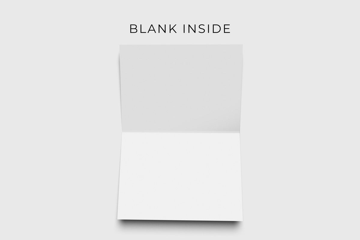 Hand lettered thank you card – blank inside