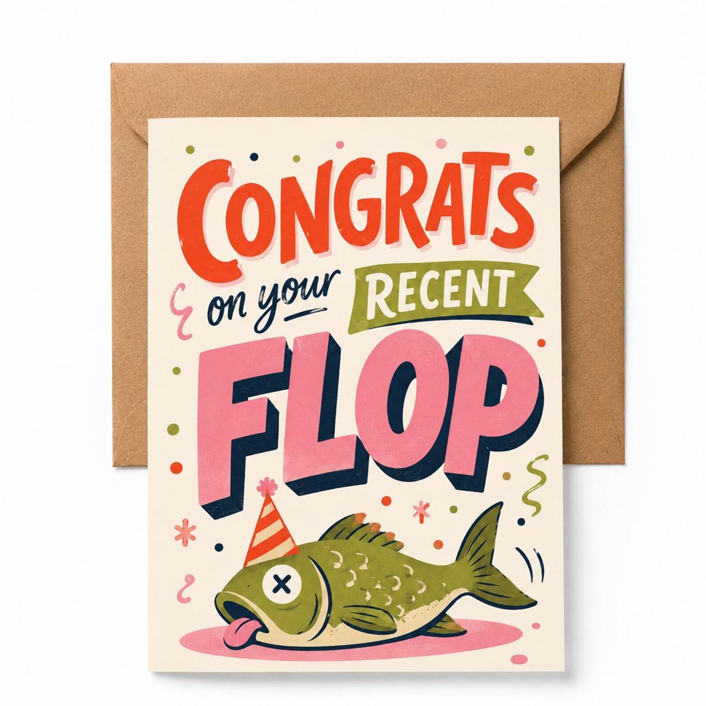 Funny Congrats Card for a Recent Flop