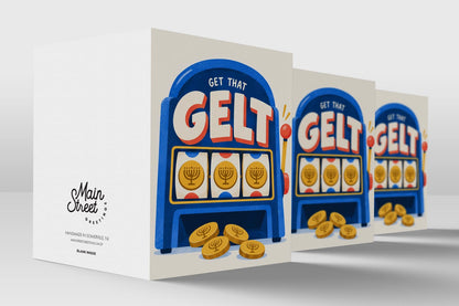 Get That Gelt Hanukkah card