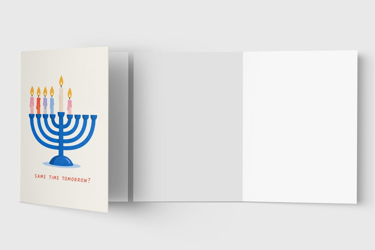 Same Time Tomorrow Hanukkah card