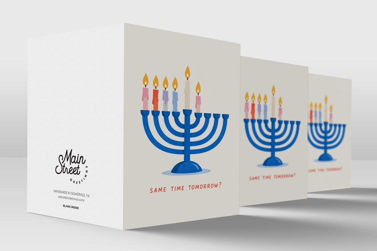 Same Time Tomorrow Hanukkah card