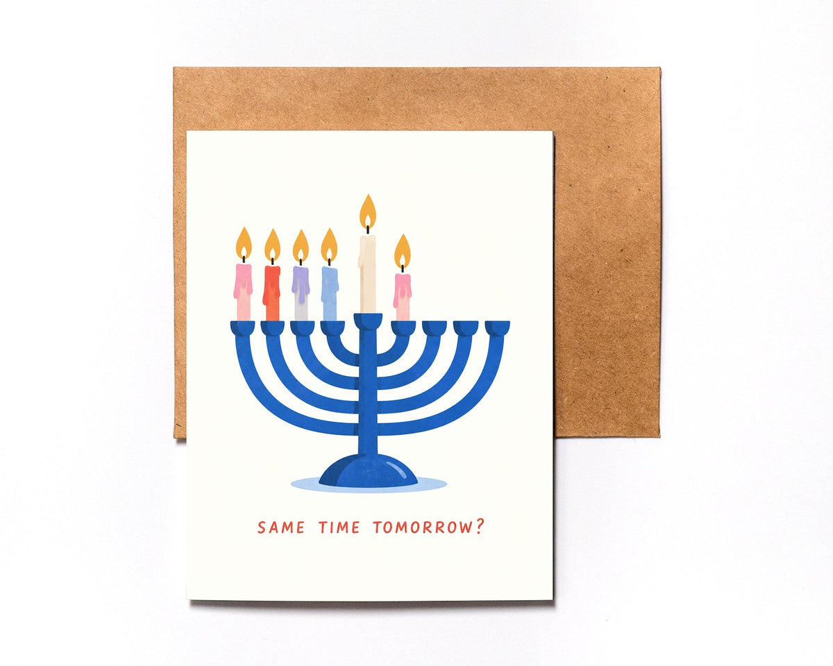 Same Time Tomorrow Hanukkah card