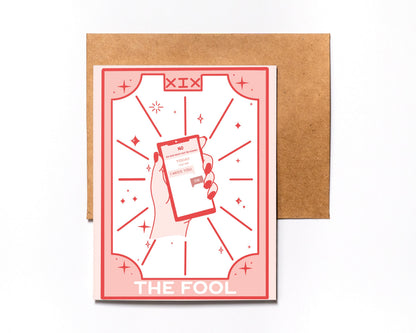 The Fool tarot breakup card – alternate view
