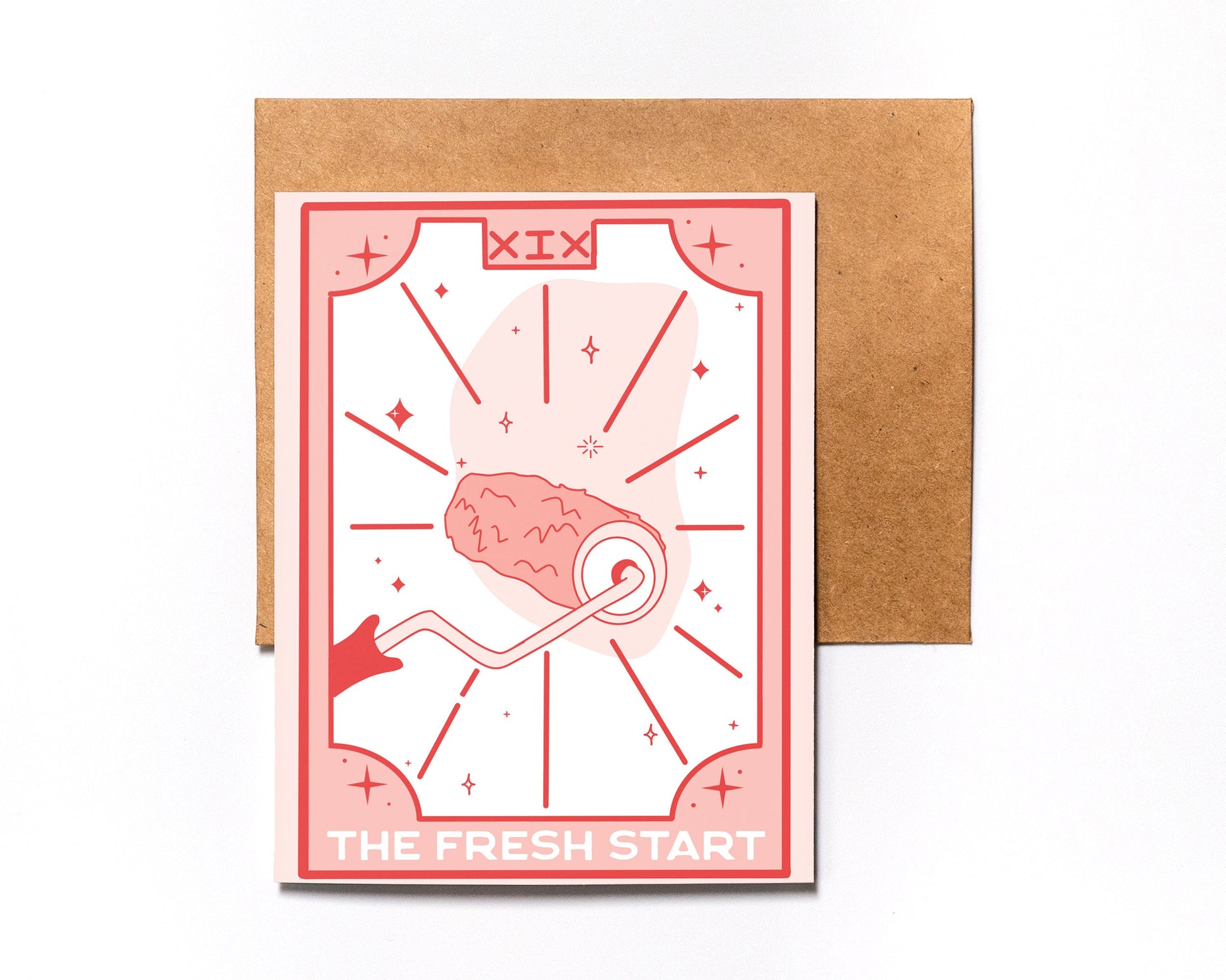 Unique Tarot Greeting Card - The Fresh Start - Optimistic - Life Changes - Breakup - Divorce - New Home - Starting Over - Blank Inside