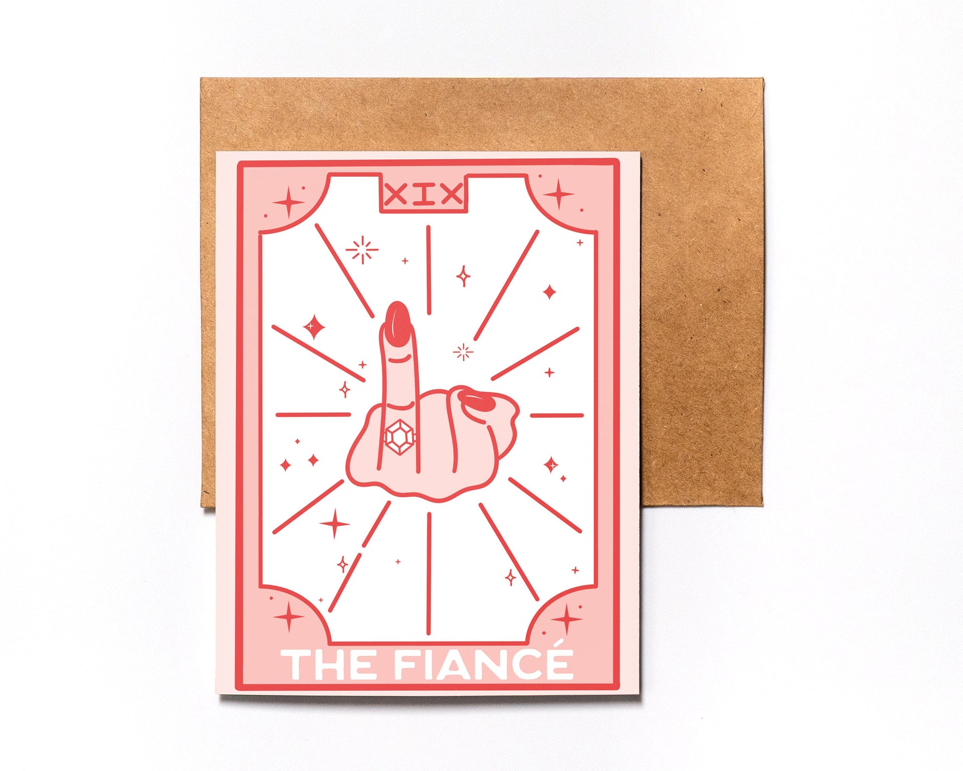 Tarot Greeting Card - Unique - Engagement Greeting Cards Bride To Be Engaged Announcement - Bridal Shower Ideas - To The Future Mrs - Blank