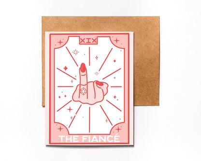 The Fiancé tarot engagement card – alternate view