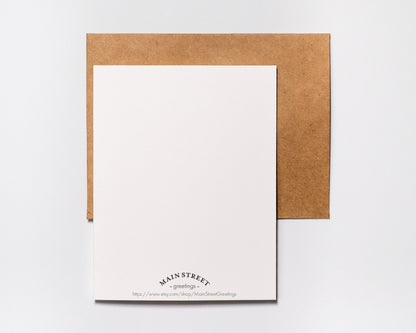 The Fiancé tarot engagement card with kraft envelope