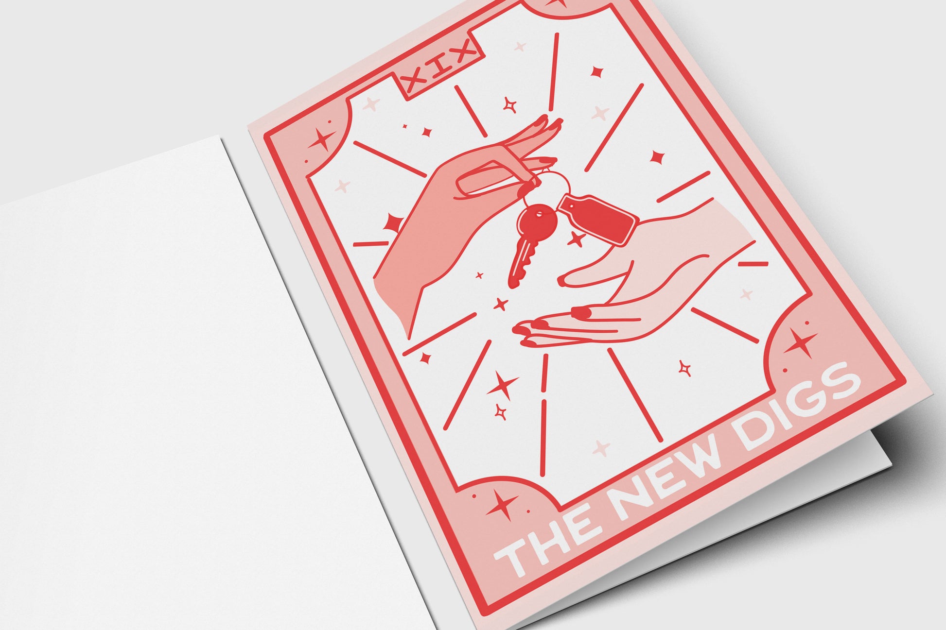Tarot Greeting Card - The New Digs - Unique - New Address - Home Owners-We Moved-Housewarming - New Start - For Friend - Relocating - Blank