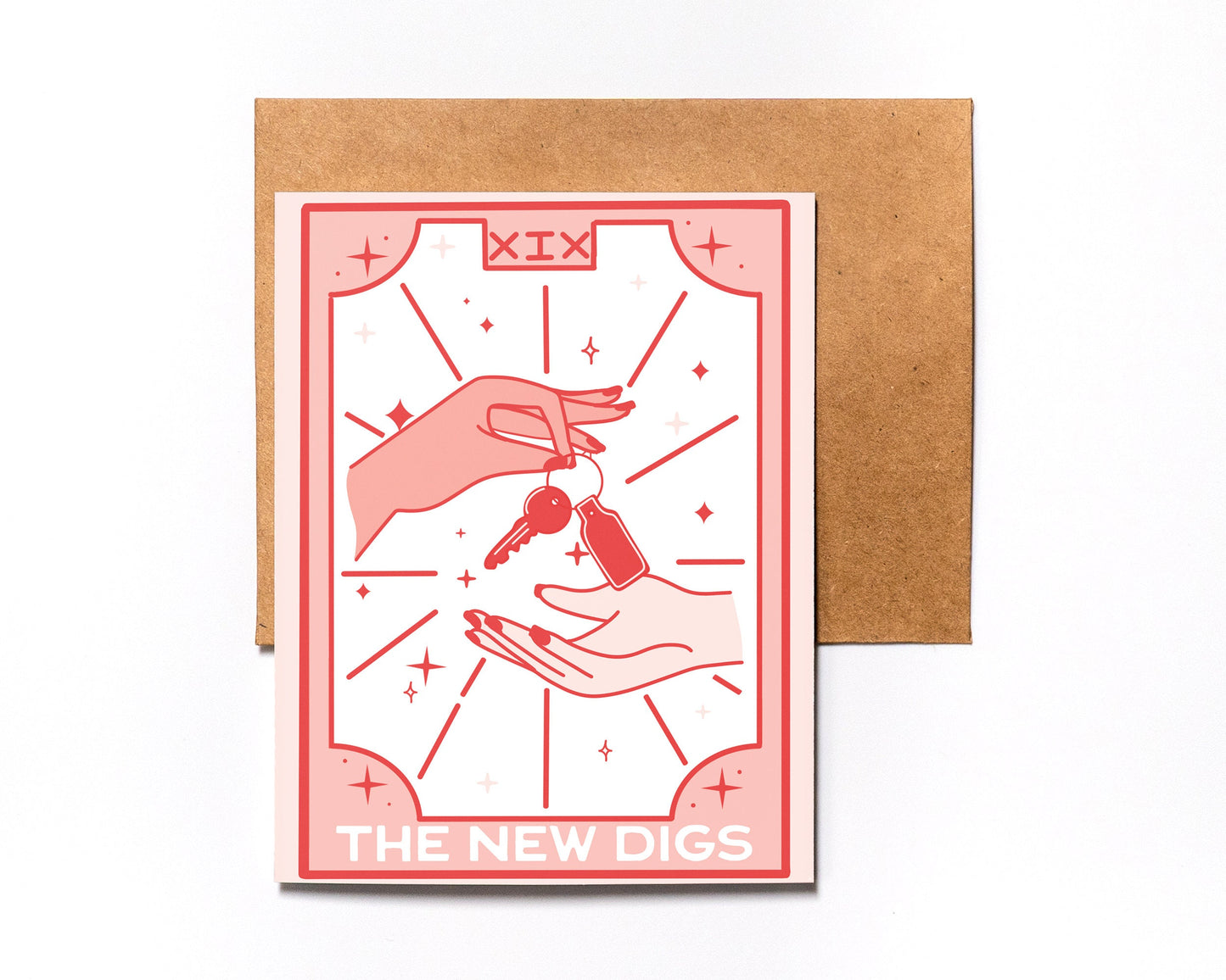 Tarot Greeting Card - The New Digs - Unique - New Address - Home Owners-We Moved-Housewarming - New Start - For Friend - Relocating - Blank