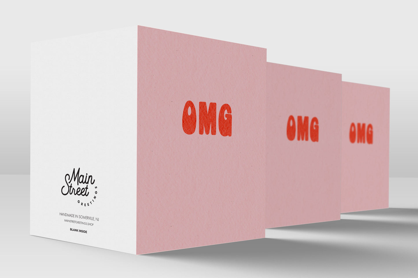 OMG - Hype Greeting Card - Congrats - Excited - Birthday - Proud of You - Celebrate - Minimalist - Blank Inside - Just Because Any Occasion