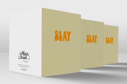 Slay minimalist card – detail view