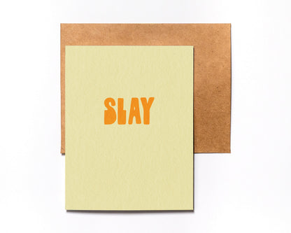 Slay minimalist card – alternate view
