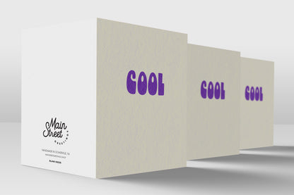 Cool minimalist card – detail view