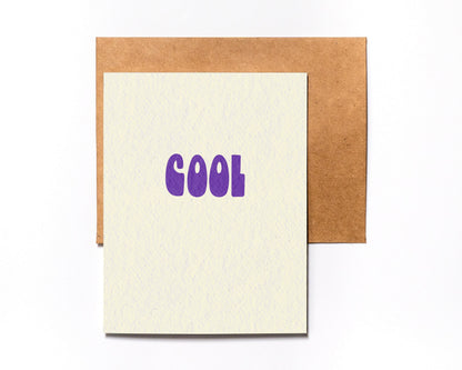Cool minimalist card – alternate view