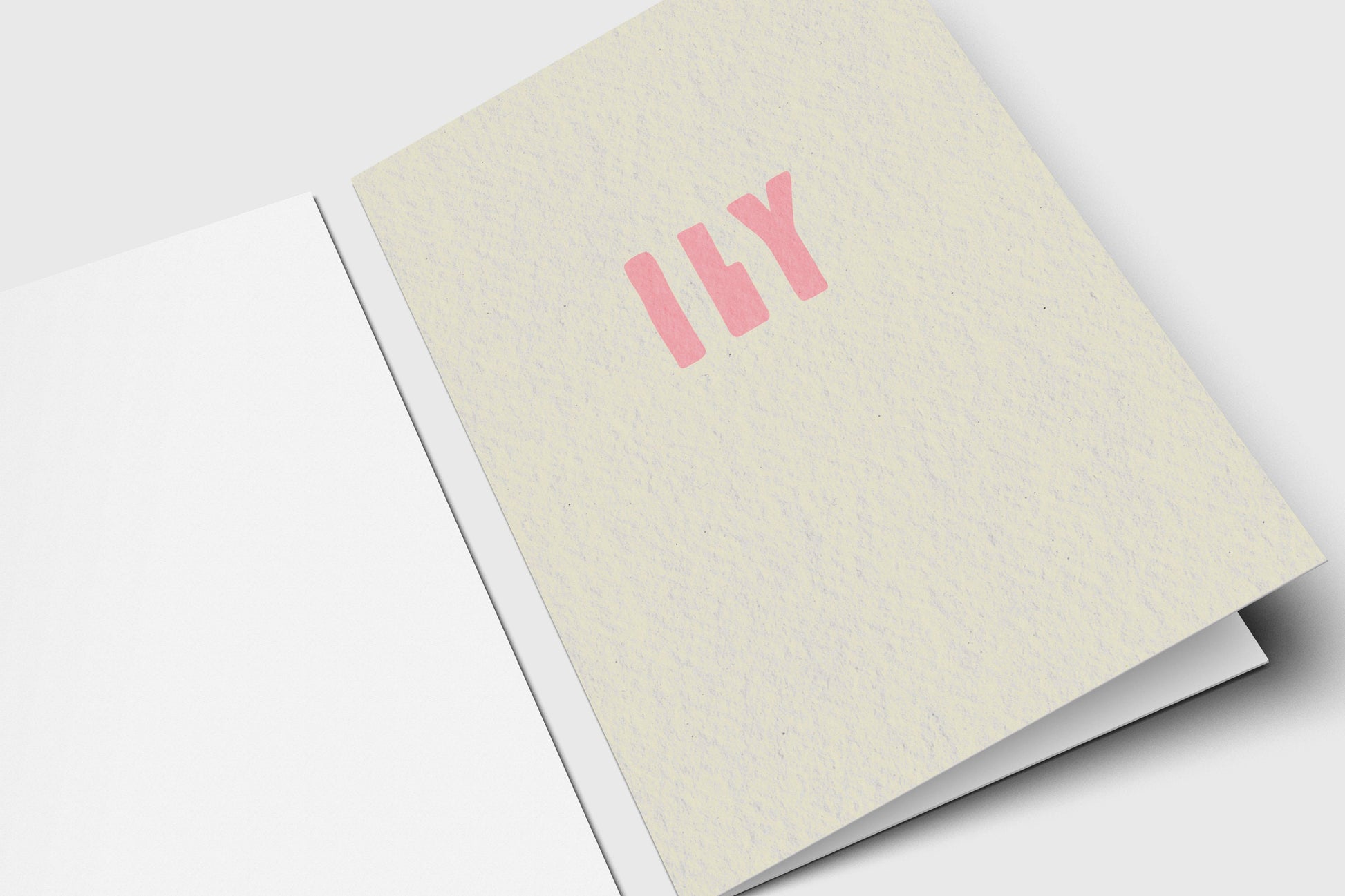 ILY - I Love You Greeting Card - Love Card - Gifts For Him - Gifts For Her - For Husband - For Wife - Anniversary Card - Blank Inside
