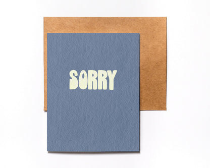 Sorry minimalist apology card – alternate view