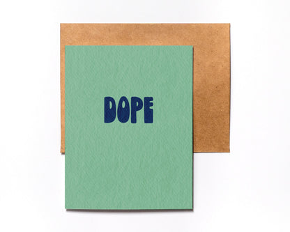 Dope minimalist card – alternate view