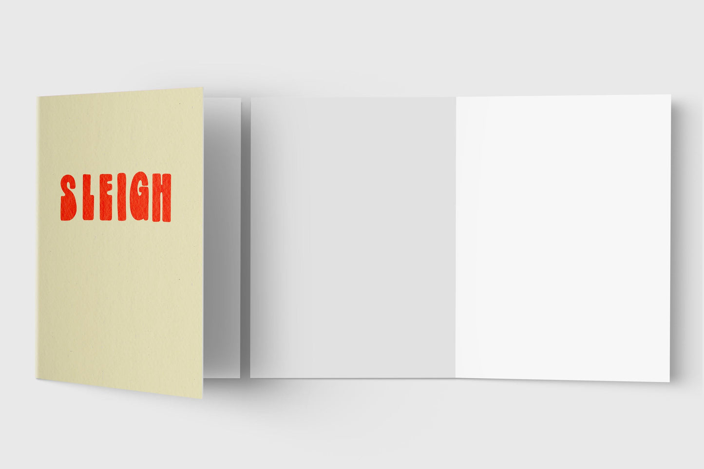 Sleigh Holiday Greeting Card: Kraft Envelope, BFF Card