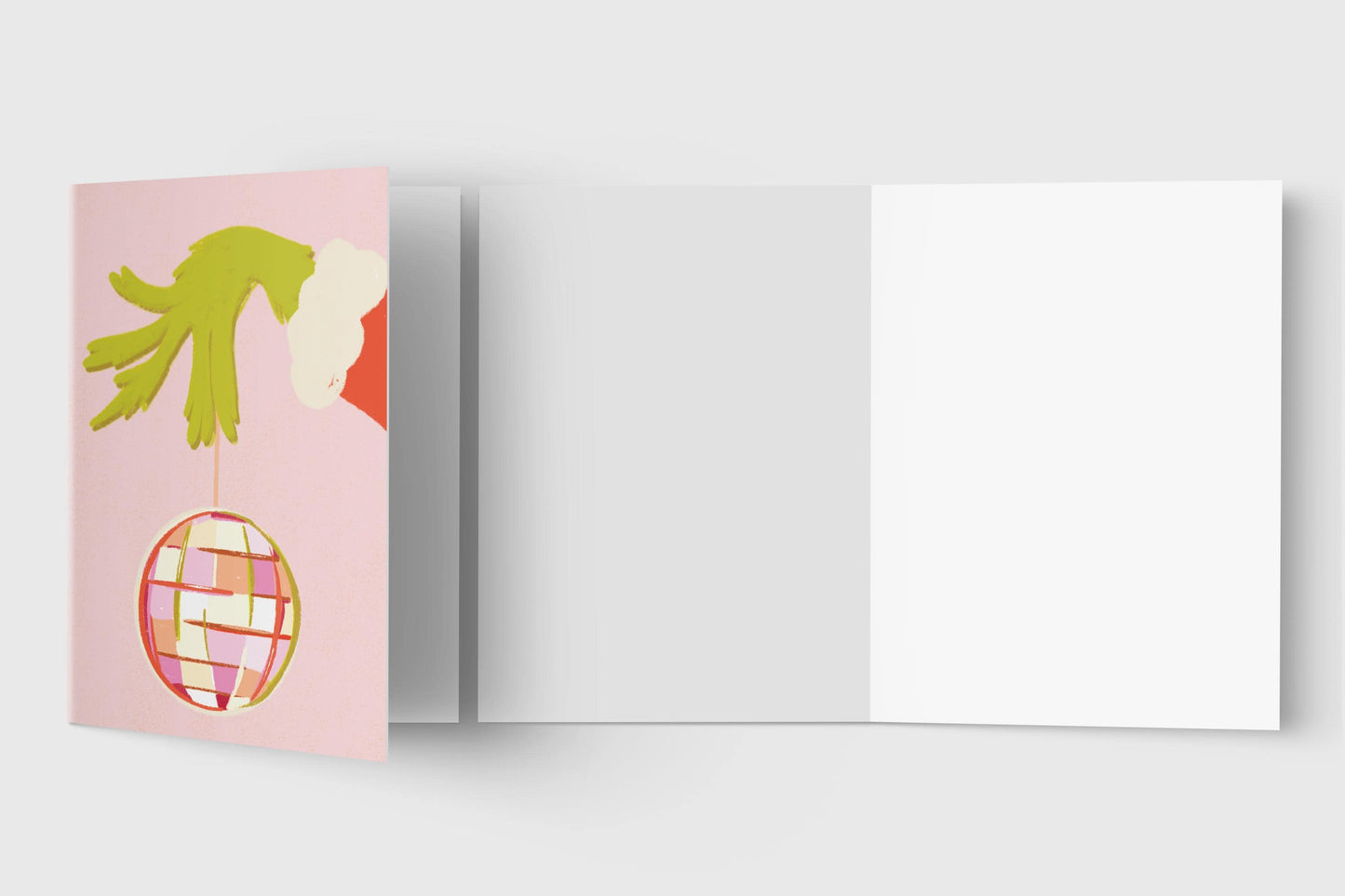 Pink Grinch Christmas Card: Funny Holiday Greeting