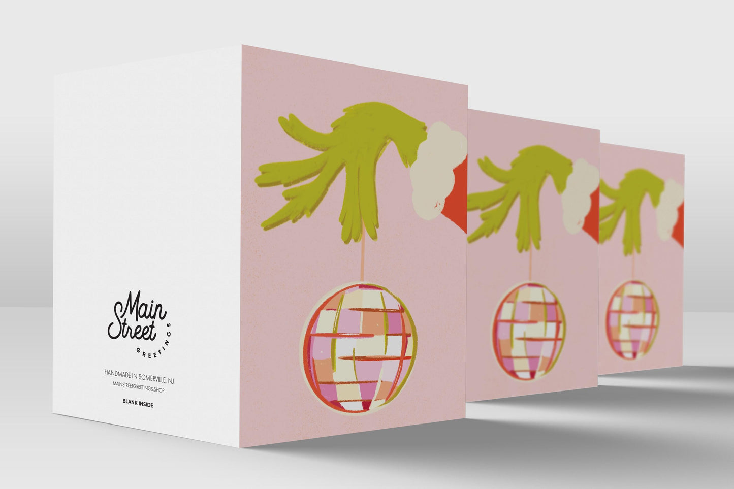Pink Grinch Christmas Card: Funny Holiday Greeting