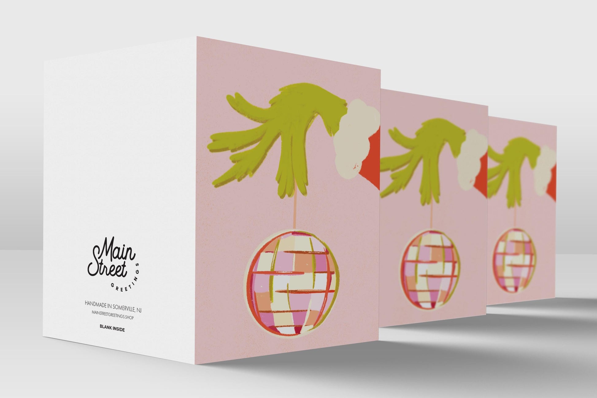Pink Grinch Christmas Card: Funny Holiday Greeting