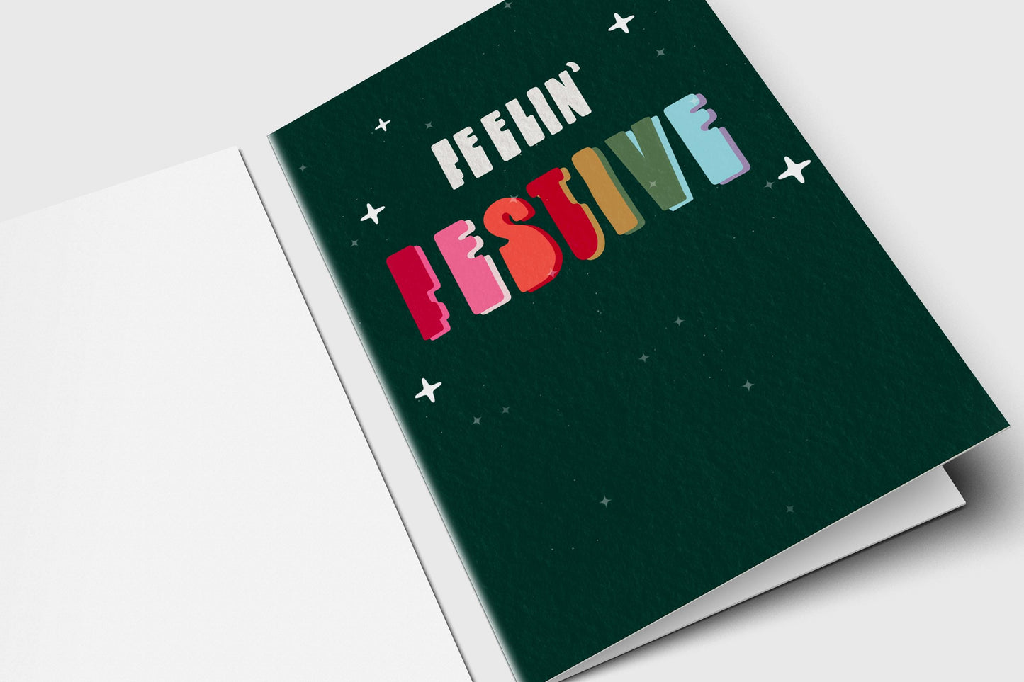 Feelin' Festive Holiday Greeting Card: Fun Christmas, Diwali Card