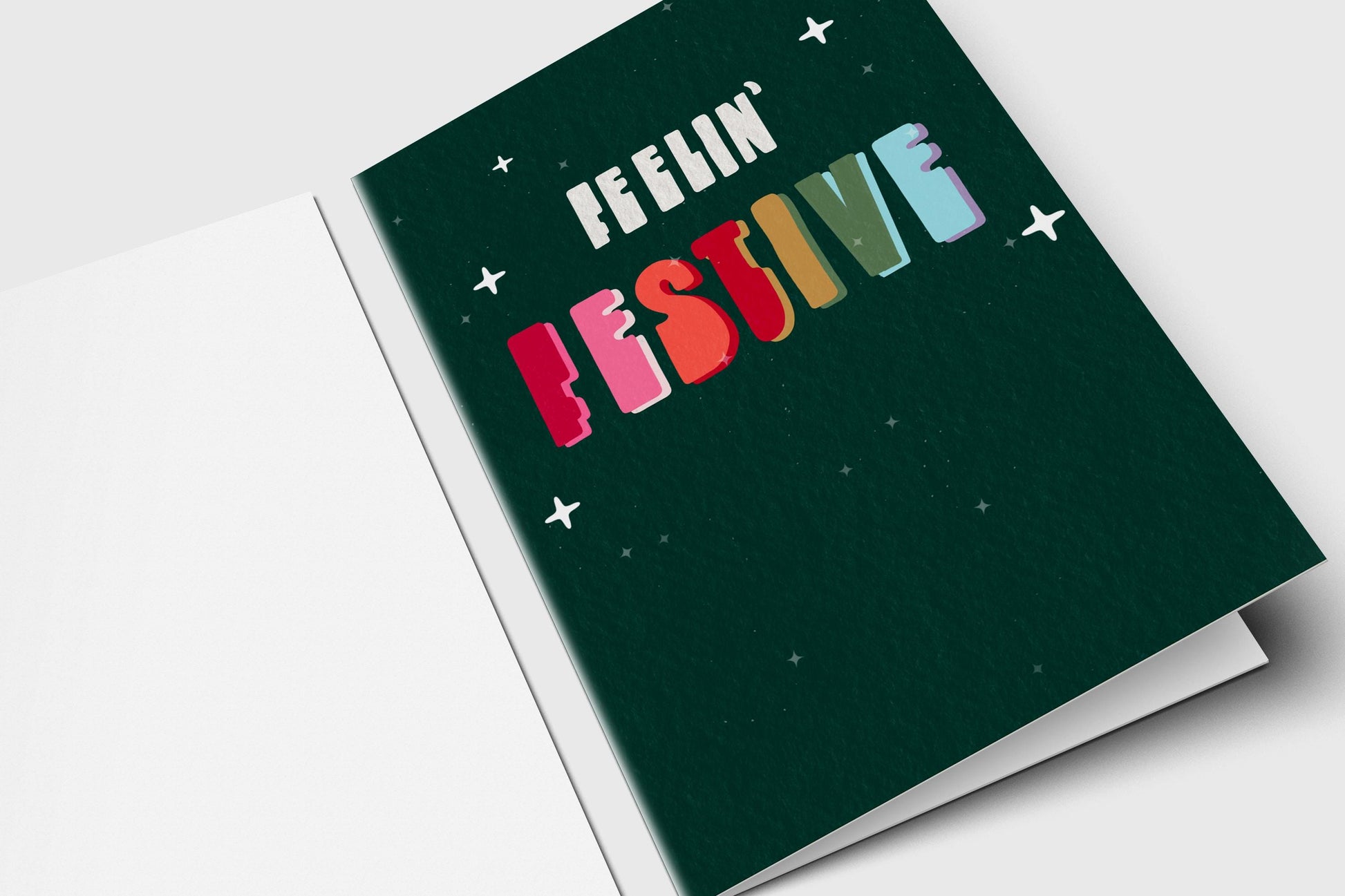 Feelin' Festive Holiday Greeting Card: Fun Christmas, Diwali Card