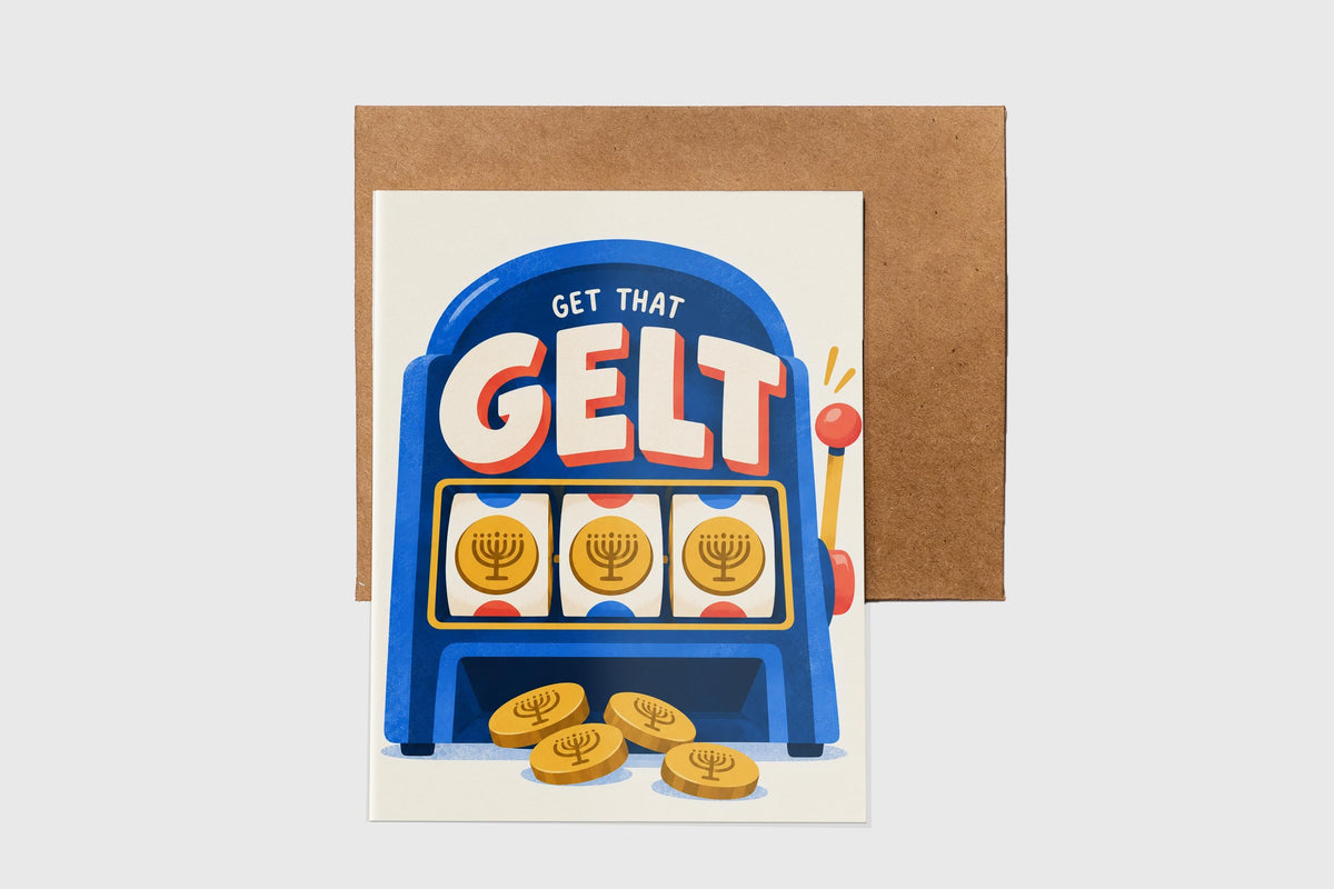 Hanukkah card set of 5 – detail view