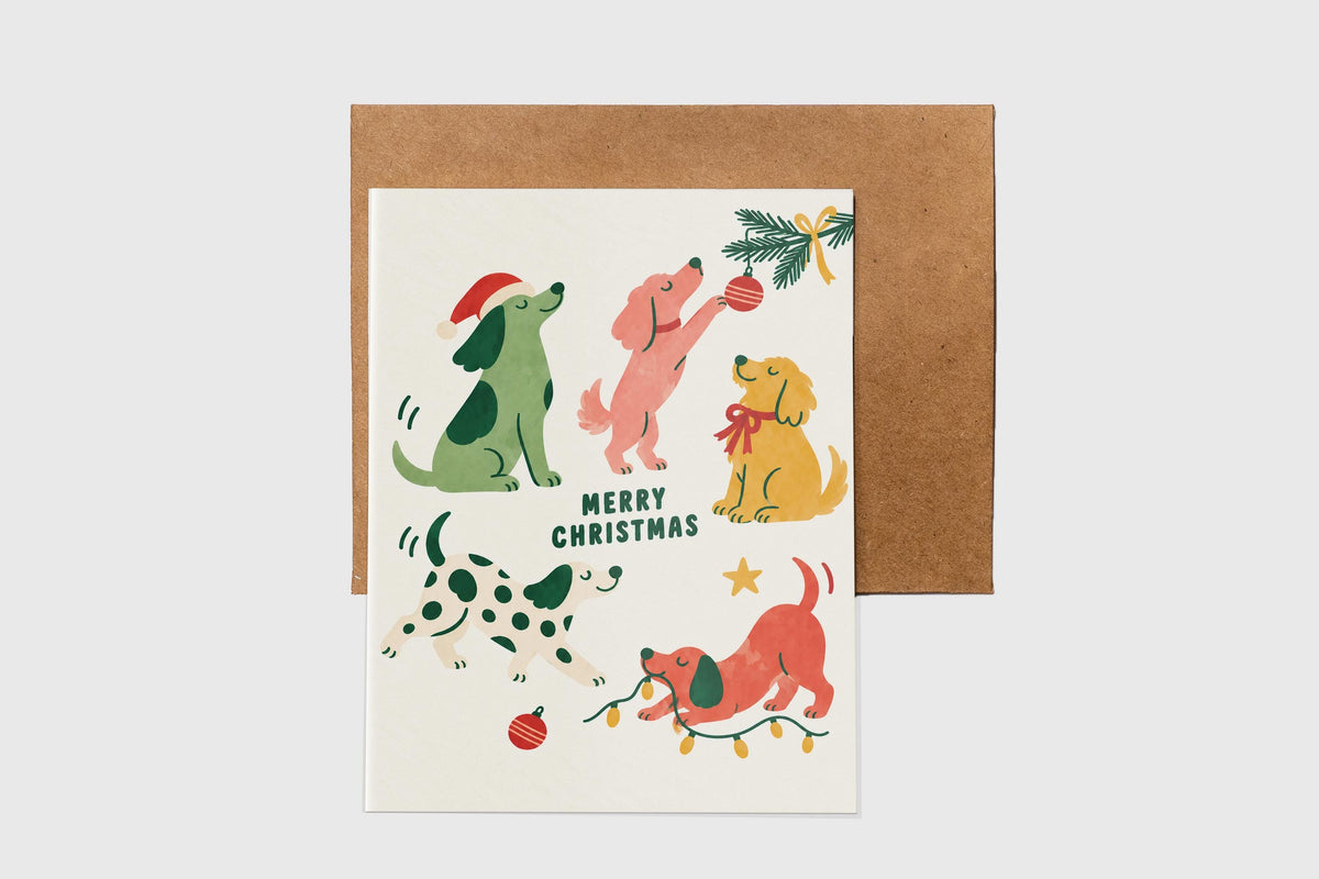 Assorted funny and festive Christmas card set of 5 – alternate view