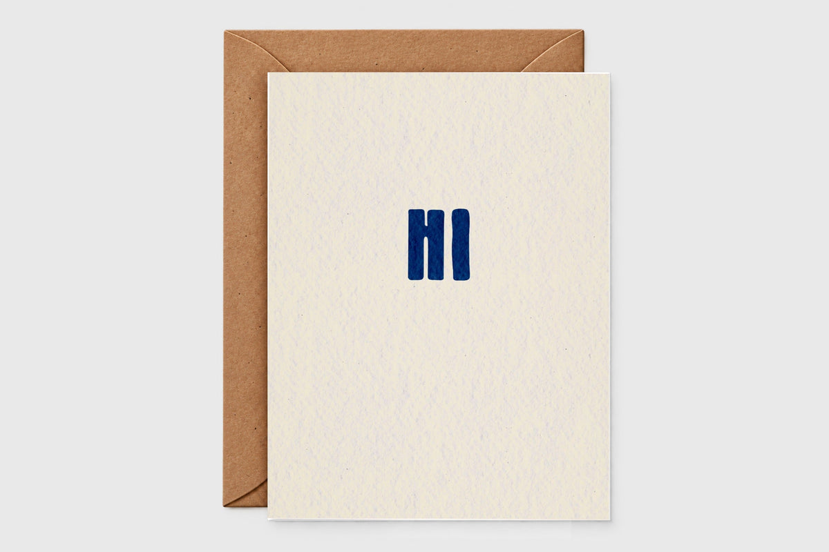 Hi minimalist note card – minimalist card set of 6