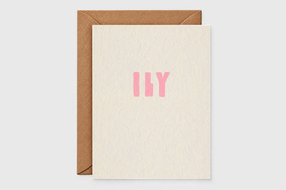 ILY minimalist love card – minimalist card set of 6
