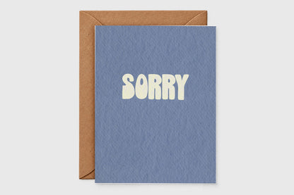 Sorry minimalist apology card – minimalist card set of 6