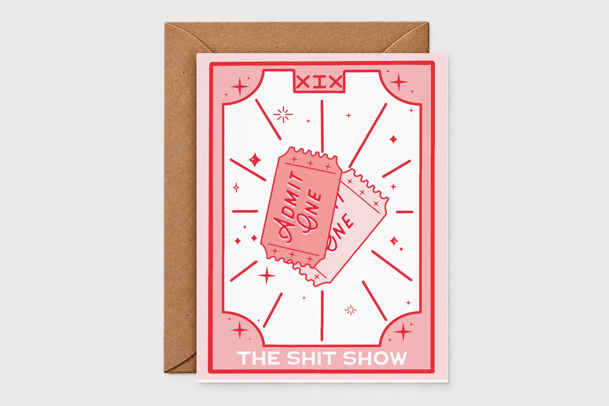 Welcome to the Shit Show tarot card – breakup tarot card set of 4