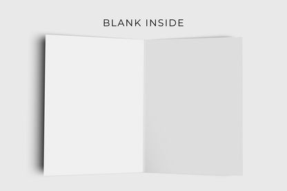 Golden retriever birthday card – inside view