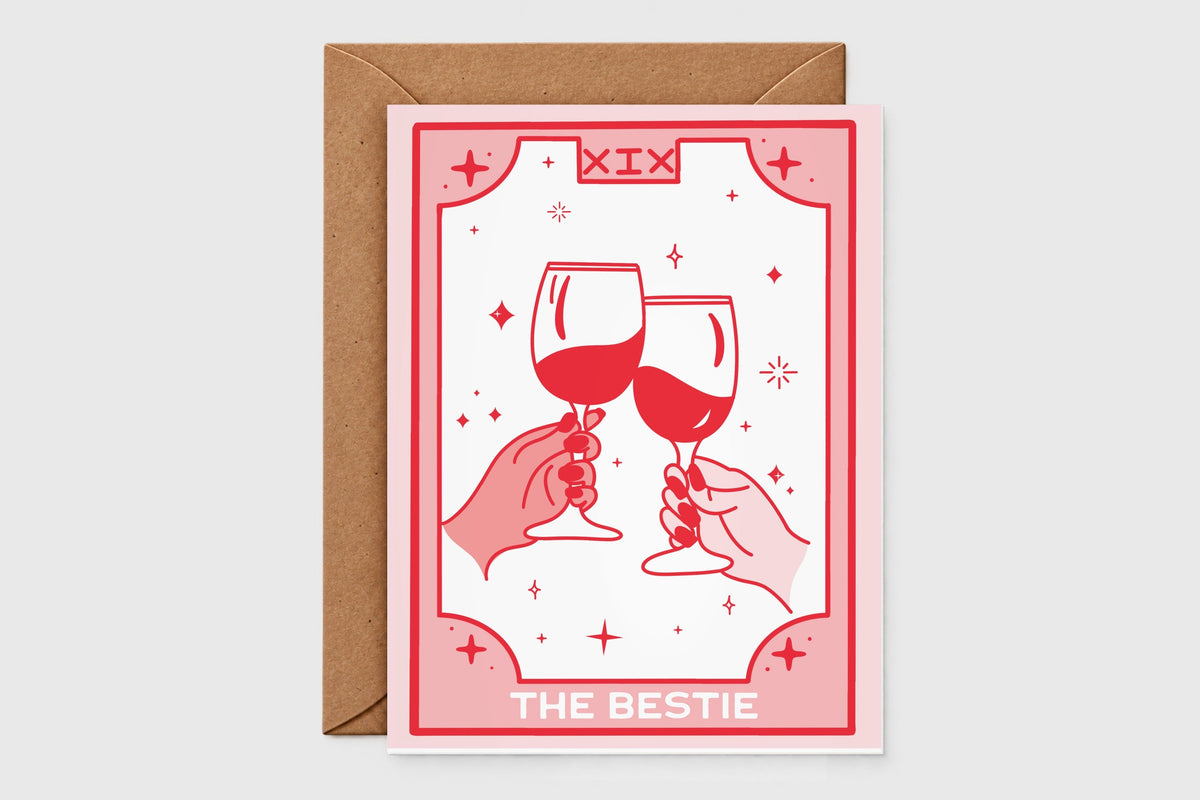 The Bestie tarot card – tarot card set of 5