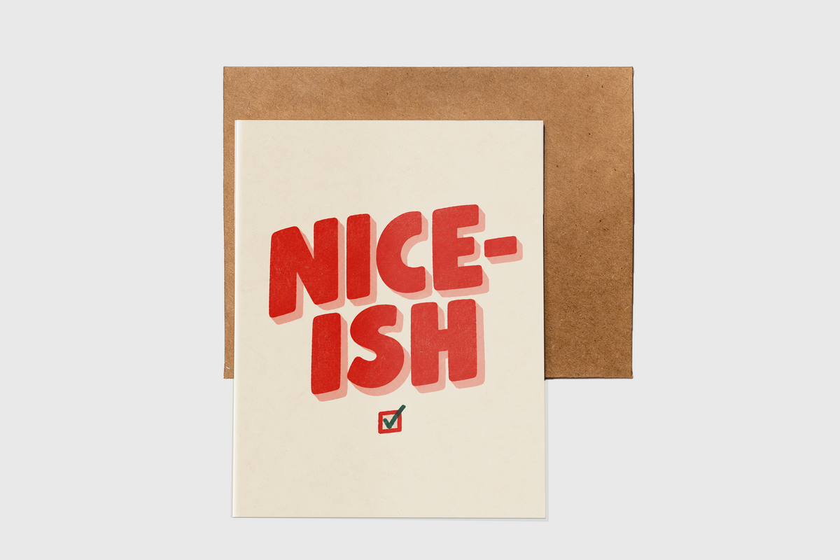 Nice-ish funny Christmas card – alternate view