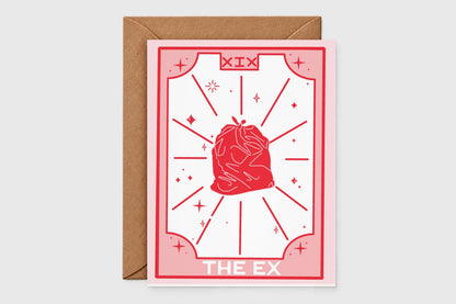 The Ex tarot card – breakup tarot card set of 4